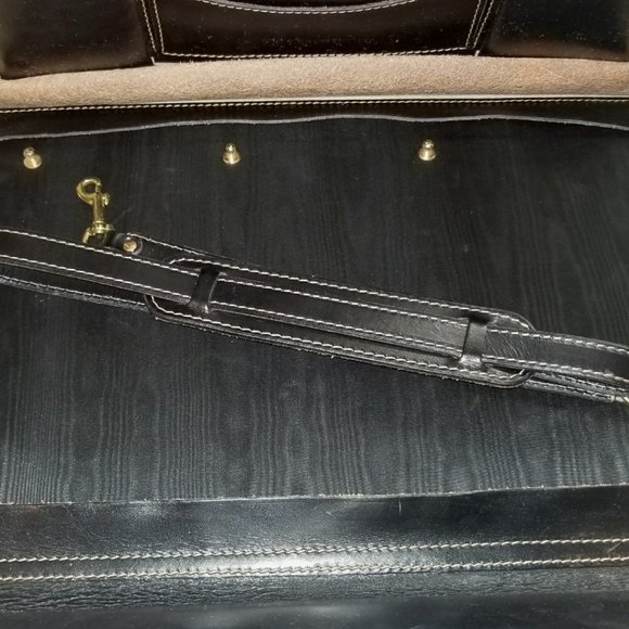 Rare "Aged" Vintage Hi-End Unused Executive/Lawyer Lorenzo Leather Briefcase - Picture 5 of 15